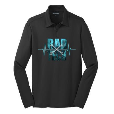 Radiology Technologist Gift Rad Tech Gift Medical Xray Silk Touch Performance Long Sleeve Polo