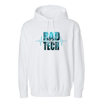 Radiology Technologist Gift Rad Tech Gift Medical Xray Garment-Dyed Fleece Hoodie