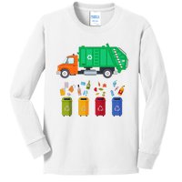 Recycling Trash Garbage Day Kids Long Sleeve Shirt