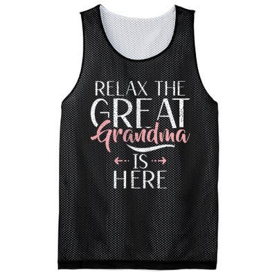 Relax The Great Grandma Is Here Great Grandma Mesh Reversible Basketball Jersey Tank