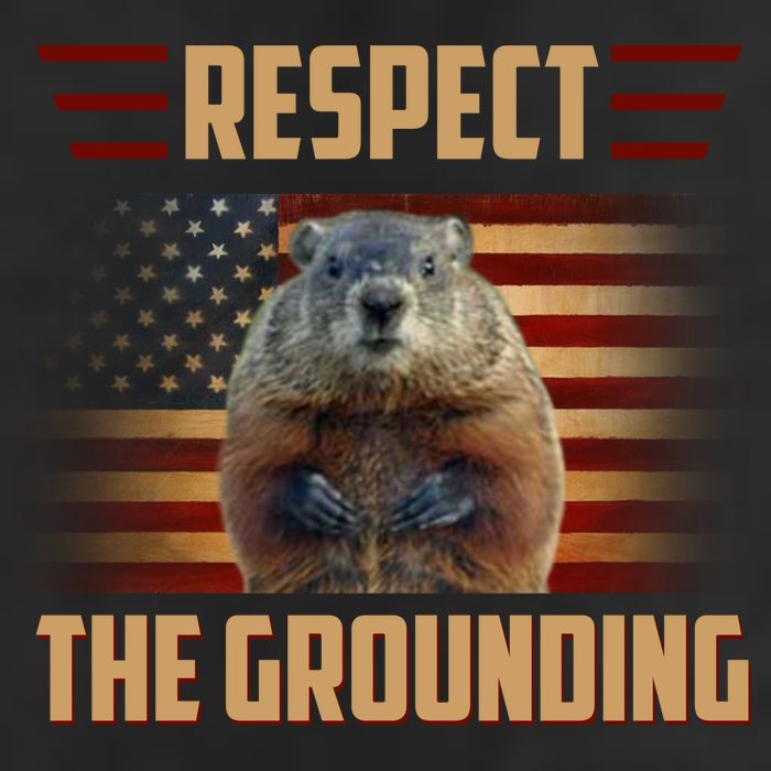 Respect The Grounding, Groundhog Day Cool Comfort Performance Bucket Hat