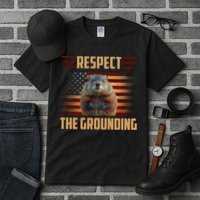 Respect The Grounding, Groundhog Day Tall T-Shirt