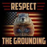 Respect The Grounding, Groundhog Day Womens T-Shirt