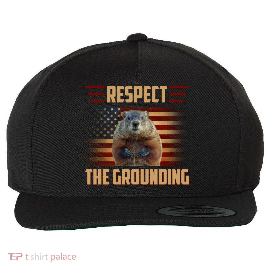 Respect The Grounding, Groundhog Day Wool Snapback Cap