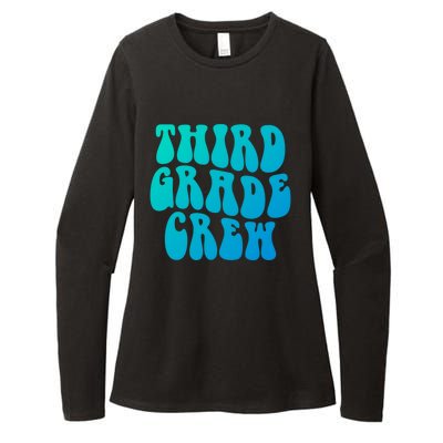 Retro Third Grade Crew 3Rd Grade Teacher Back To School Cool Gift Womens CVC Long Sleeve Shirt