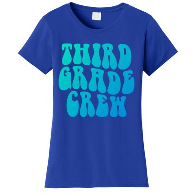 Retro Third Grade Crew 3Rd Grade Teacher Back To School Cool Gift Women's T-Shirt