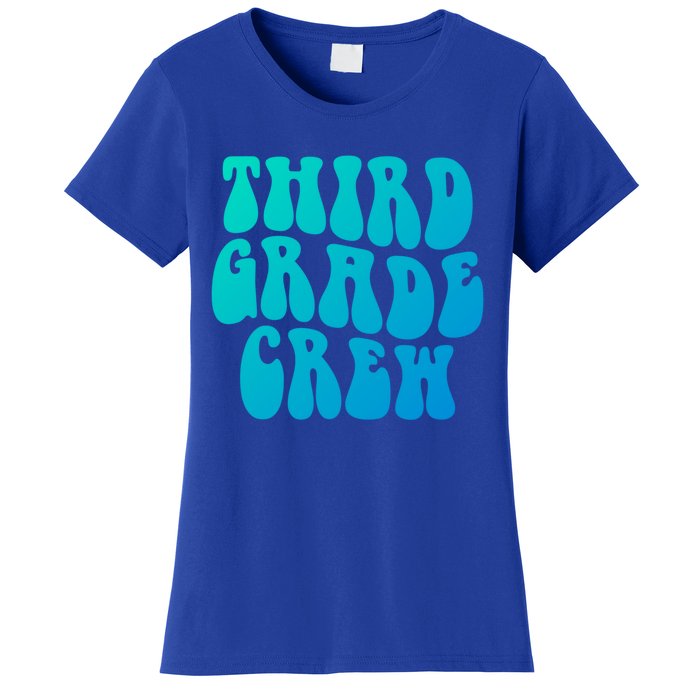 Retro Third Grade Crew 3Rd Grade Teacher Back To School Cool Gift Women's T-Shirt