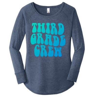 Retro Third Grade Crew 3Rd Grade Teacher Back To School Cool Gift Women's Perfect Tri Tunic Long Sleeve Shirt