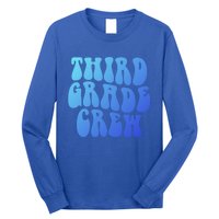 Retro Third Grade Crew 3Rd Grade Teacher Back To School Cool Gift Long Sleeve Shirt