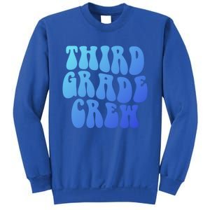 Retro Third Grade Crew 3Rd Grade Teacher Back To School Cool Gift Sweatshirt