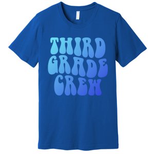 Retro Third Grade Crew 3Rd Grade Teacher Back To School Cool Gift Premium T-Shirt