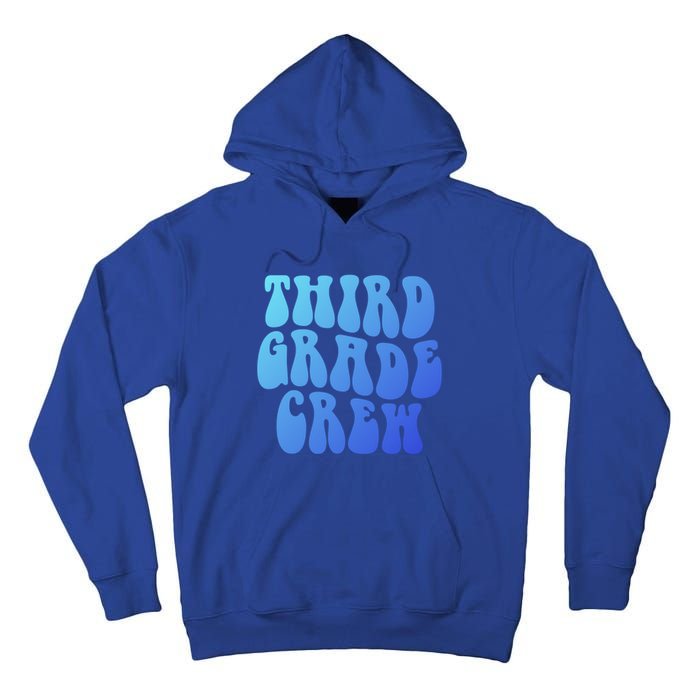 Retro Third Grade Crew 3Rd Grade Teacher Back To School Cool Gift Tall Hoodie