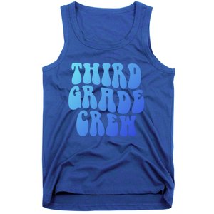 Retro Third Grade Crew 3Rd Grade Teacher Back To School Cool Gift Tank Top