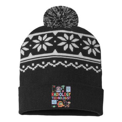 Rad Tech Gift Radiology Technologist USA-Made Snowflake Beanie