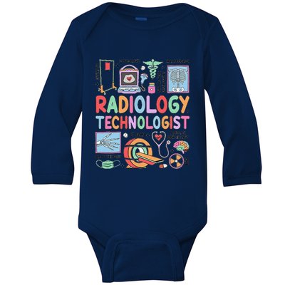 Rad Tech Gift Radiology Technologist Baby Long Sleeve Bodysuit