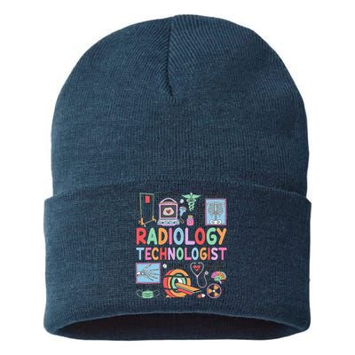 Rad Tech Gift Radiology Technologist Sustainable Knit Beanie