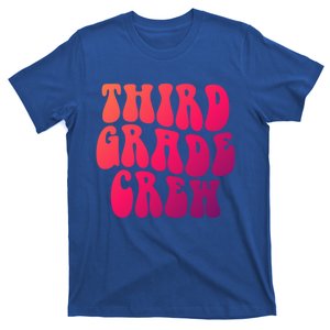 Retro Third Grade Crew 3Rd Grade Teacher Back To School Cool Gift T-Shirt