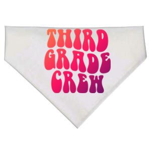 Retro Third Grade Crew 3Rd Grade Teacher Back To School Cool Gift USA-Made Doggie Bandana