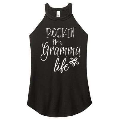 Rockin This Gramma Life Special Grandma Women’s Perfect Tri Rocker Tank