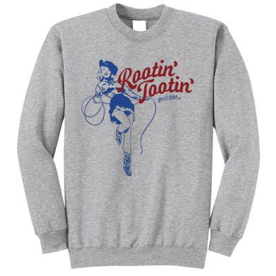 Rootin Tootin Good Time Cowgirl Funny Saying Tall Sweatshirt