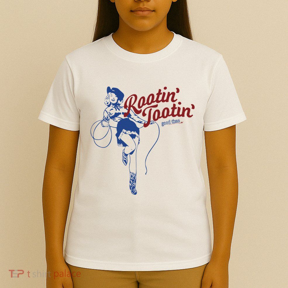 Rootin Tootin Good Time Cowgirl Funny Saying T-Shirt