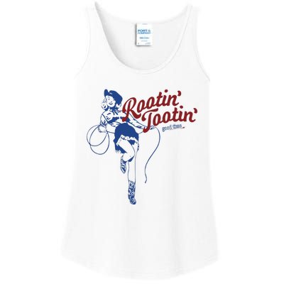 Rootin Tootin Good Time Cowgirl Funny Saying Ladies Essential Tank