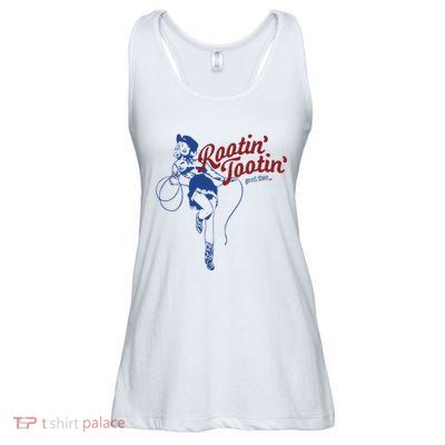 Rootin Tootin Good Time Cowgirl Funny Saying Ladies Essential Flowy Tank