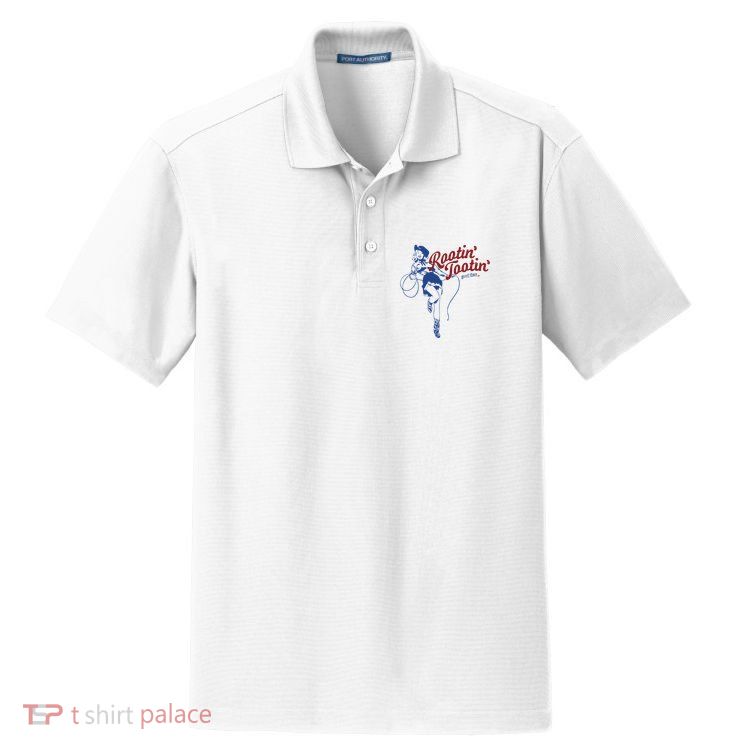Rootin Tootin Good Time Cowgirl Funny Saying Dry Zone Grid Polo