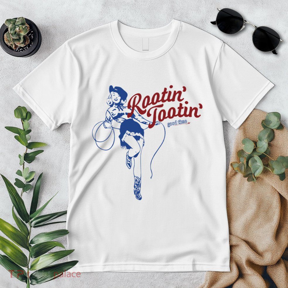 Rootin Tootin Good Time Cowgirl Funny Saying Premium T-Shirt