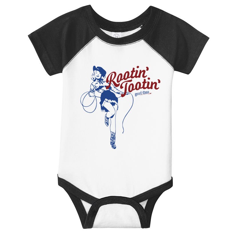 Rootin Tootin Good Time Cowgirl Funny Saying Infant Baby Jersey Bodysuit