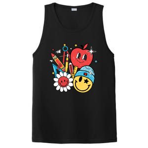 Retro Teacher Groovy Style Teacher Student Gift PosiCharge Competitor Tank