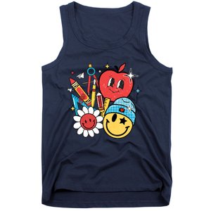 Retro Teacher Groovy Style Teacher Student Gift Tank Top