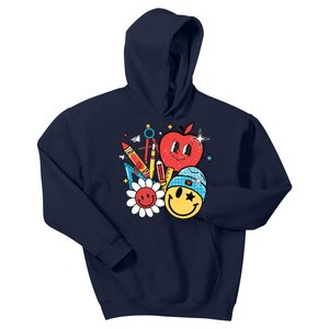 Retro Teacher Groovy Style Teacher Student Gift Kids Hoodie