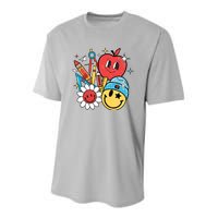 Retro Teacher Groovy Style Teacher Student Gift Youth Performance Sprint T-Shirt