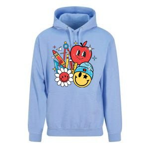 Retro Teacher Groovy Style Teacher Student Gift Unisex Surf Hoodie