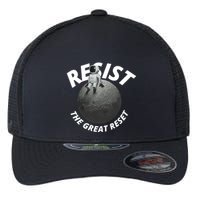 Resist The Great Reset NWO Conservative Flexfit Unipanel Trucker Cap