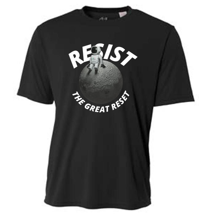 Resist The Great Reset NWO Conservative Cooling Performance Crew T-Shirt