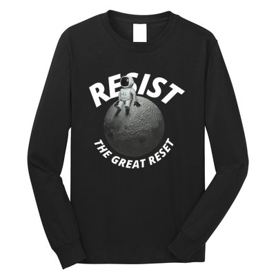 Resist The Great Reset NWO Conservative Long Sleeve Shirt