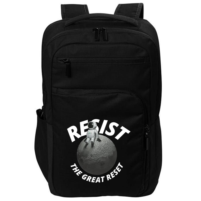 Resist The Great Reset NWO Conservative Impact Tech Backpack
