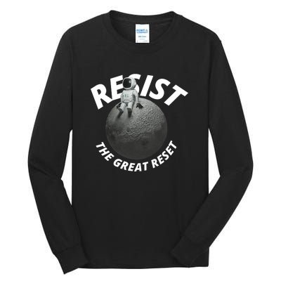 Resist The Great Reset NWO Conservative Tall Long Sleeve T-Shirt