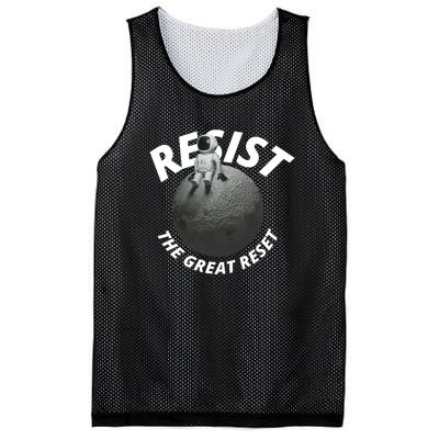 Resist The Great Reset NWO Conservative Mesh Reversible Basketball Jersey Tank