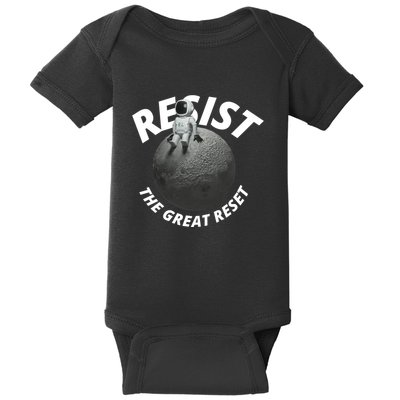 Resist The Great Reset NWO Conservative Baby Bodysuit