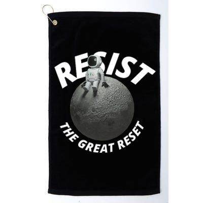 Resist The Great Reset NWO Conservative Platinum Collection Golf Towel