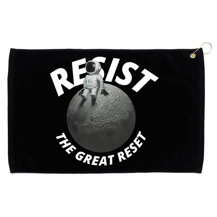 Resist The Great Reset NWO Conservative Grommeted Golf Towel