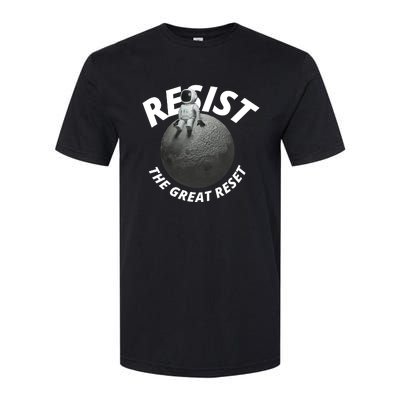 Resist The Great Reset NWO Conservative Softstyle CVC T-Shirt