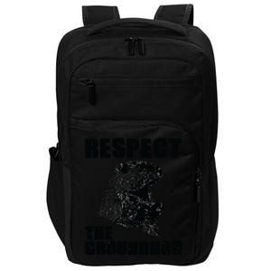 Respect The Groundhog Woodchuck Groundhog Day Impact Tech Backpack