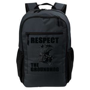 Respect The Groundhog Woodchuck Groundhog Day Daily Commute Backpack