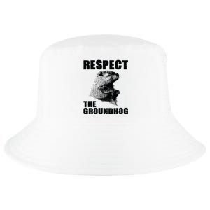 Respect The Groundhog Woodchuck Groundhog Day Cool Comfort Performance Bucket Hat