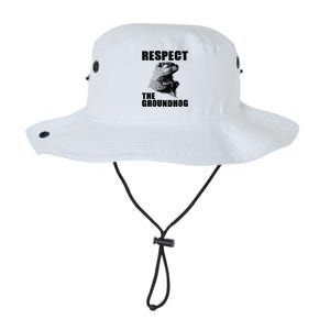 Respect The Groundhog Woodchuck Groundhog Day Legacy Cool Fit Booney Bucket Hat