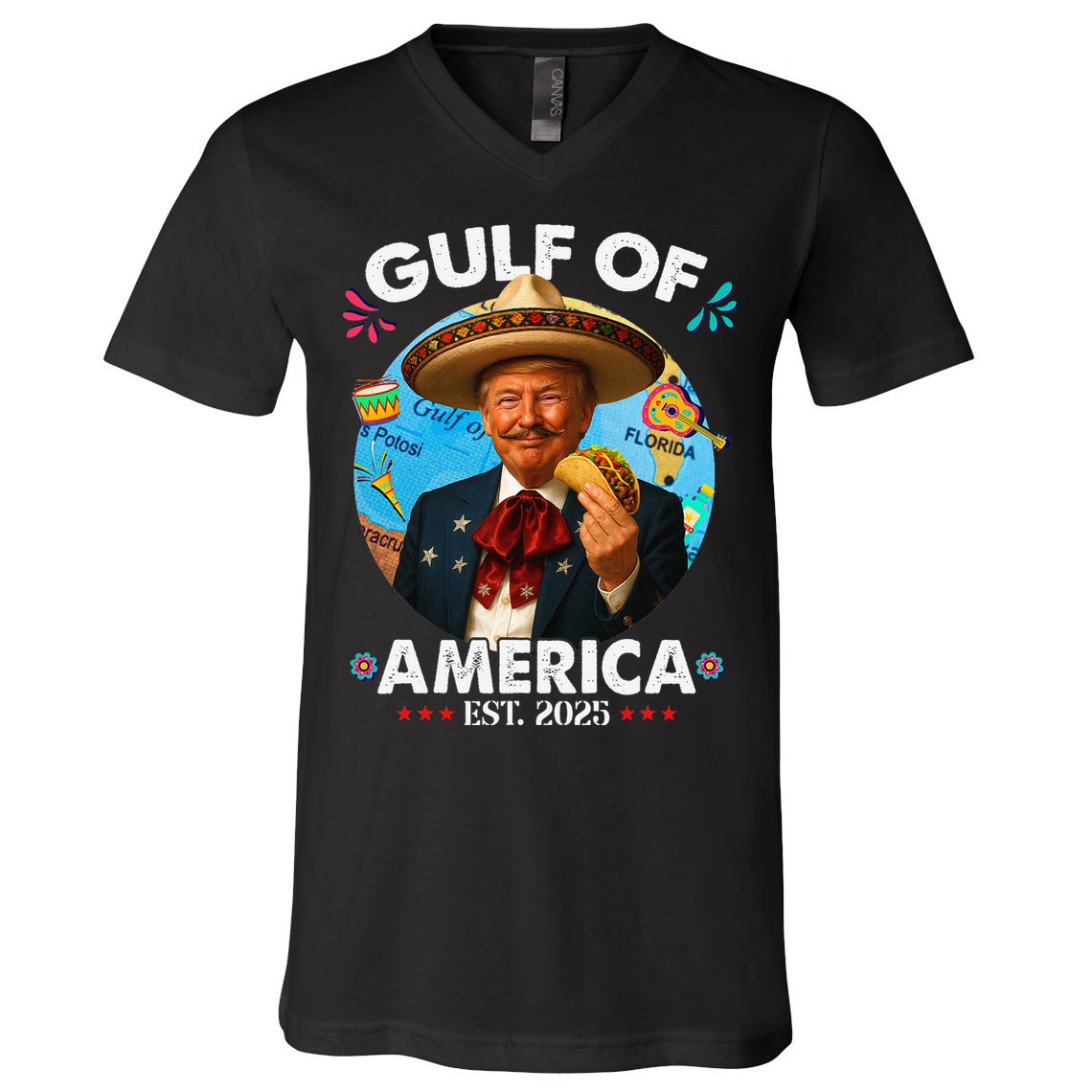 Retro This Gulf Of Us Beach Belong To Ours Est V-Neck T-Shirt